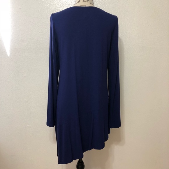 Eileen Fisher Top Blue Viscose Jersey - Picture 5 of 7
